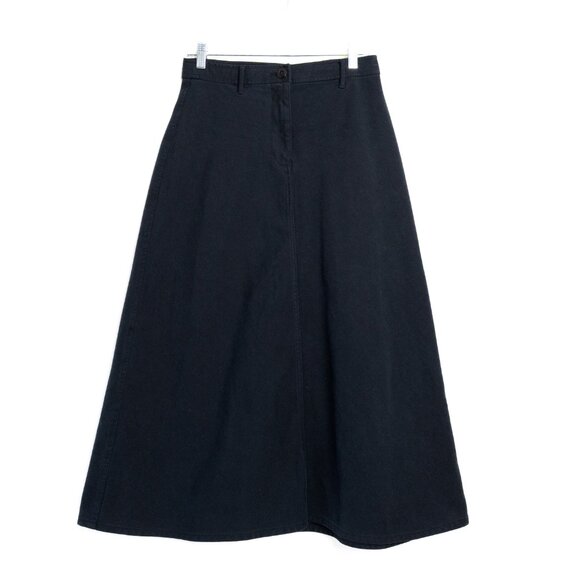 Aritzia Wilfred Charm Skirt Black High Waisted A Line Midi/ Maxi - Picture 4 of 11